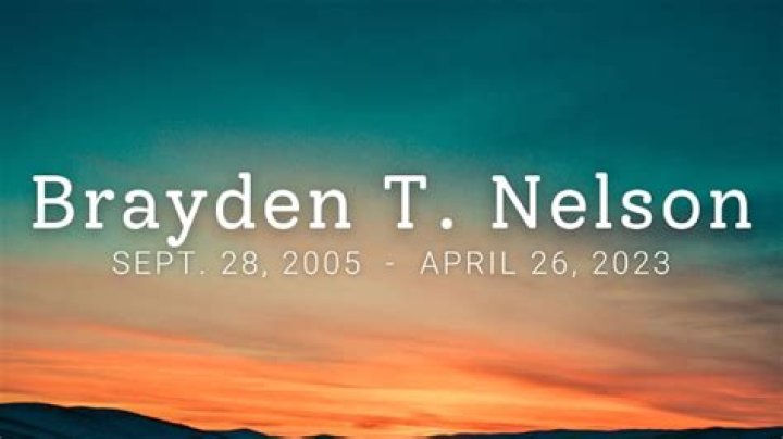 Brayden Nelson Dies By Suicide, Brayden Nelson Obituary and Funeral Arrangements