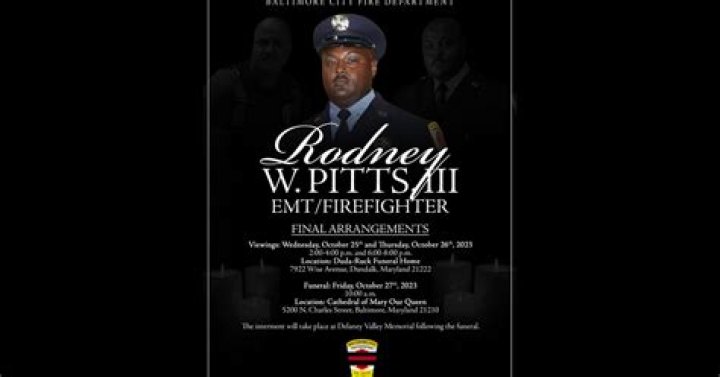 Firefighter Rodney Pitts III Dies Dies In Line of Duty