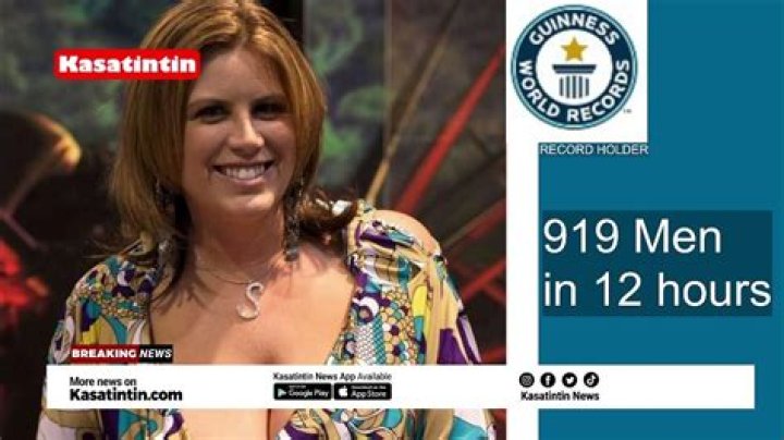Lady sleeps with 919 men in just 12 hours; sets new world for herself