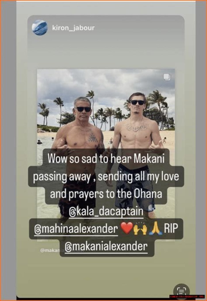 Makani Alexander Dies in Waialua Shooting