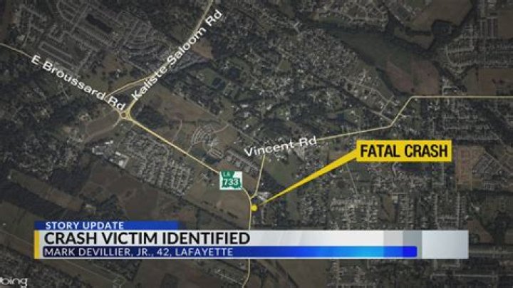 Mark S. Devillier Jr Dies in Fatal Crash on E. Broussard Road, Lafayette Police investigating