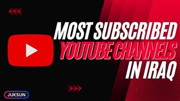 Most subscribed Youtube channels - Iraq