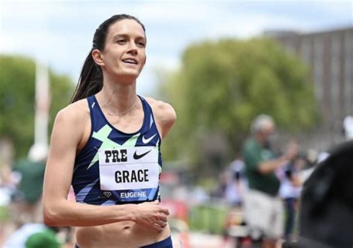 Olympian Kate Grace in Workout Gear Runs on a "Funky Treadmill"