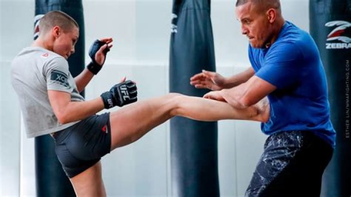 Rose Namajunas in Two-Piece Workout Gear Has "Fight Week Energy"