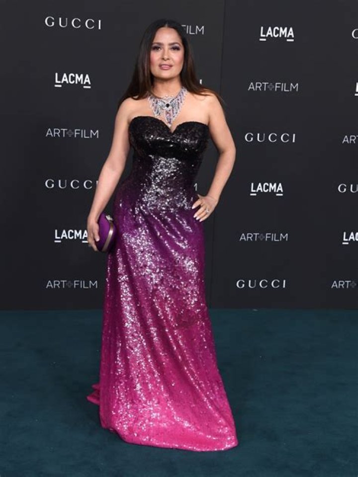 Salma Hayek in Bathing Suit Wears "Original Gucci"  — Celebwell