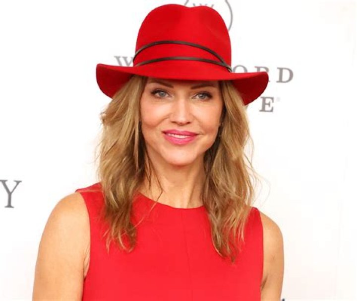 Tricia Helfer in Bathing Suit Says "Pool Season Has Started" — Celebwell