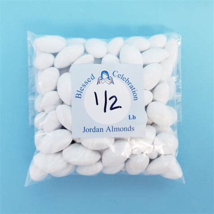 Wedding & Baptism bomboniere favors. Christening bonbonieres with jordan almonds, 11.75" Ivory Agape Favor, 12" Ella Favor Wedding Favor Boubouniera — Blessed Celebration