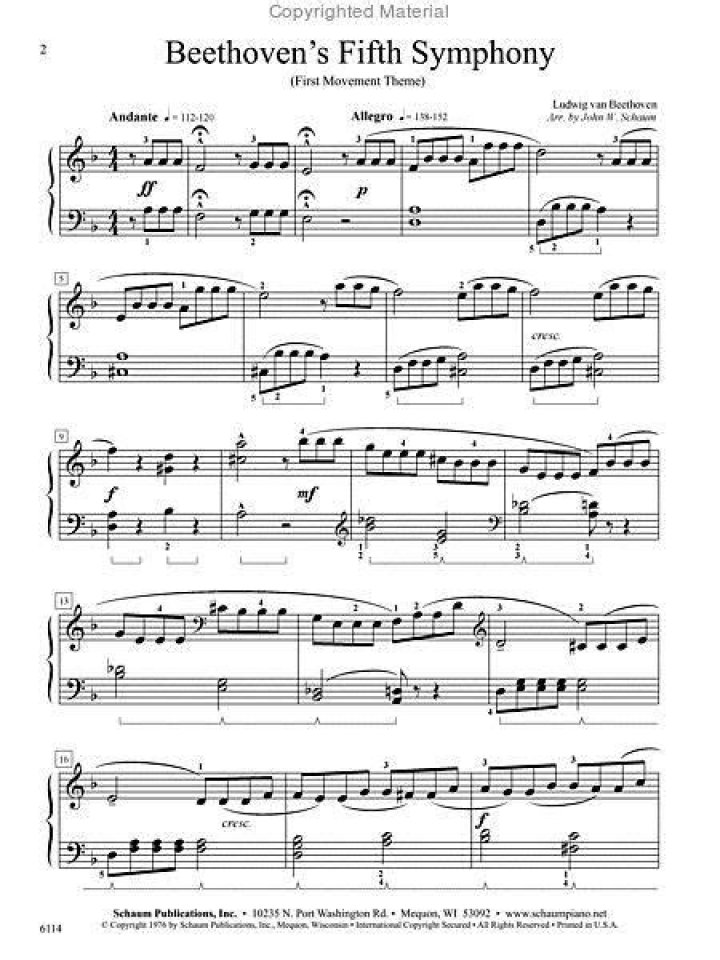What are the first 4 notes of Beethoven’s 5th? – Celebrity